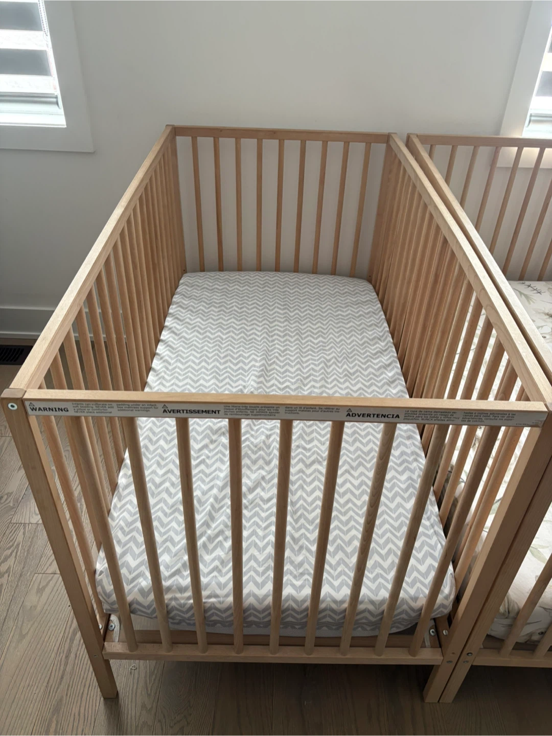 2 Wooden Baby IKEA Sniglar Cribs
