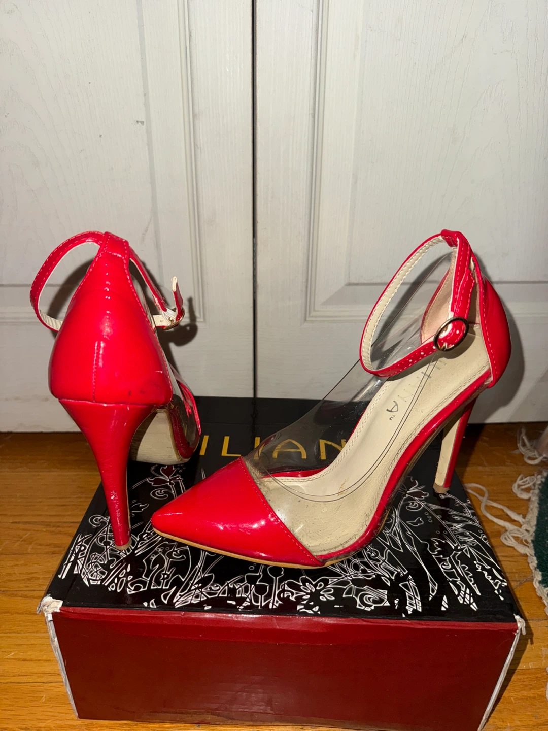 Red Patent Heels - Size 7