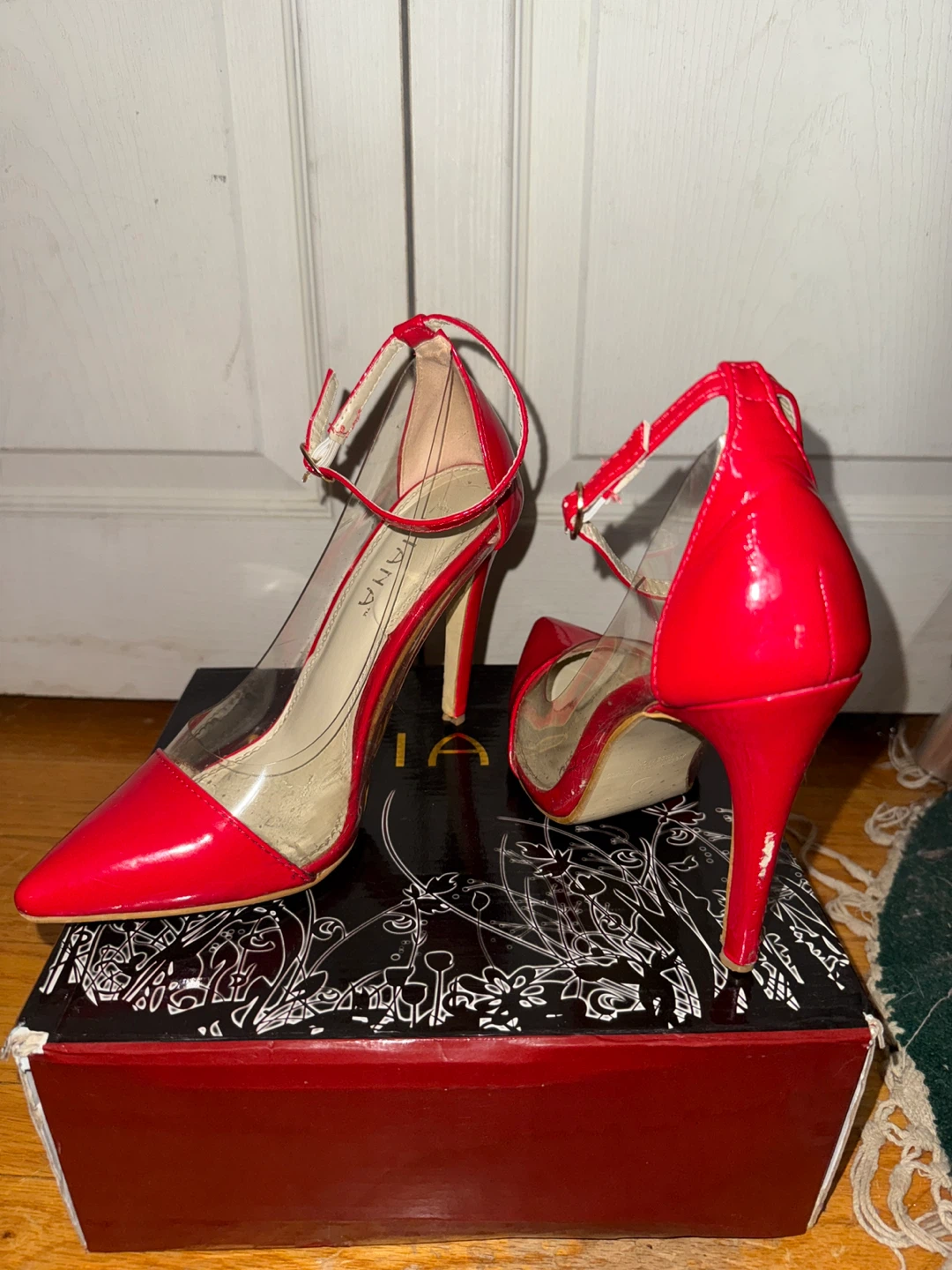 Red Patent Heels - Size 7 - photo 2