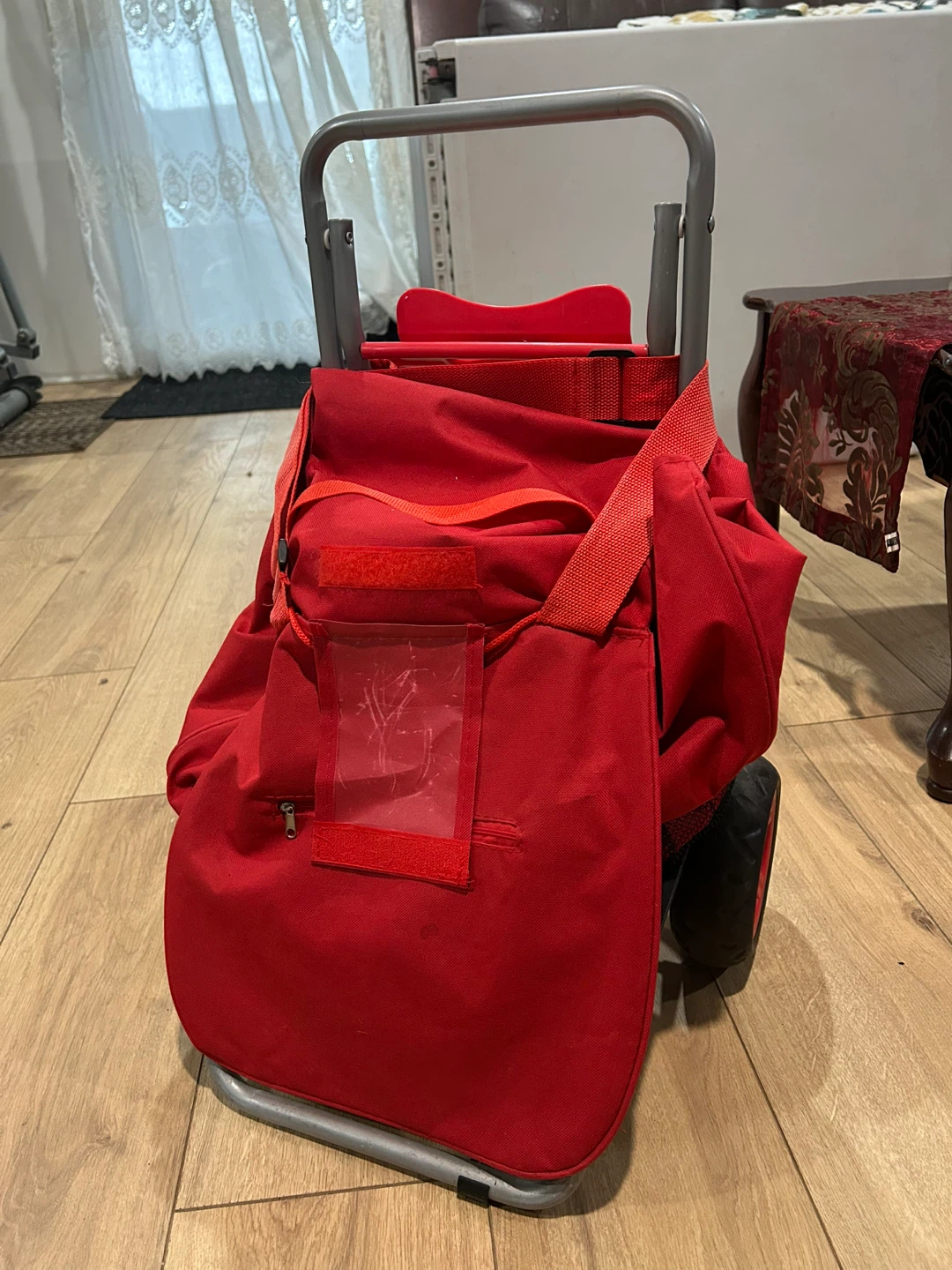 Red Shopping Trolley Cart - photo 2