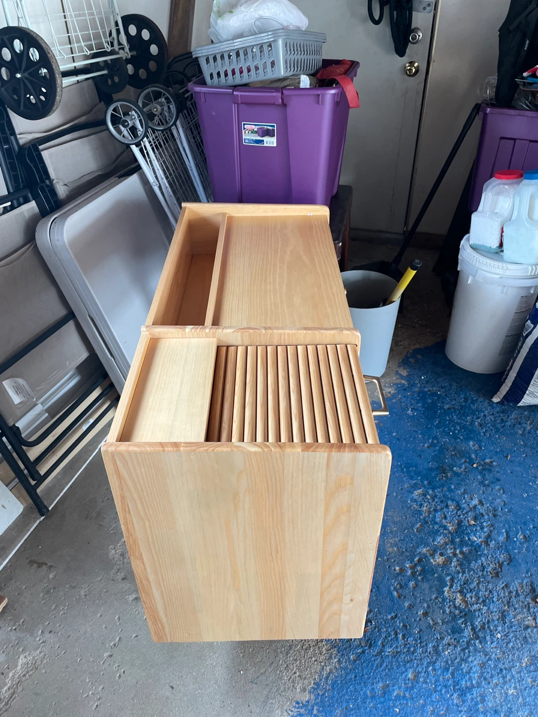 Wooden Side Table with Drawers - photo 4