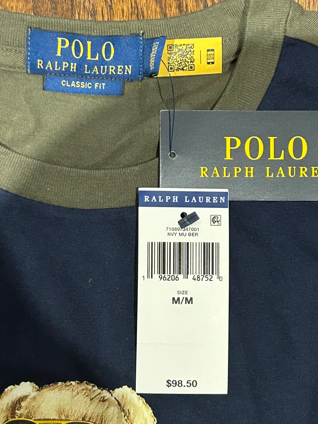 Polo Ralph Lauren Colorblock Voyager Bear T Shirt - Brand New - photo 3