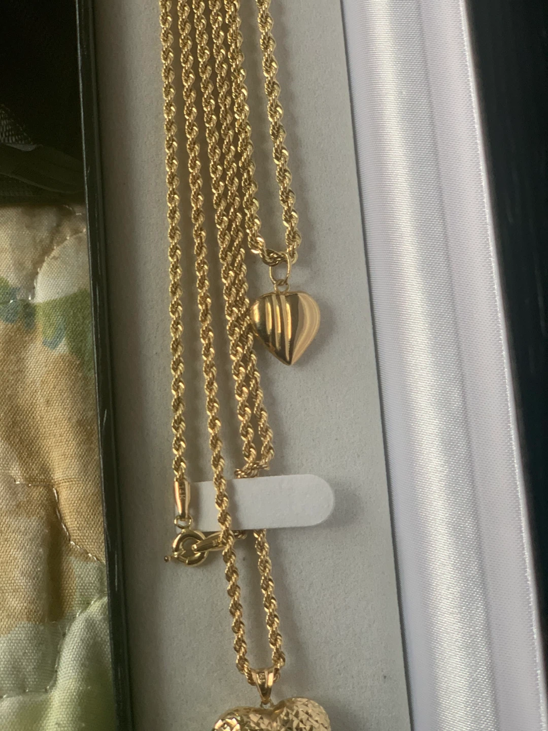 Gold Heart Pendant Necklace & Bracelet Set - photo 5