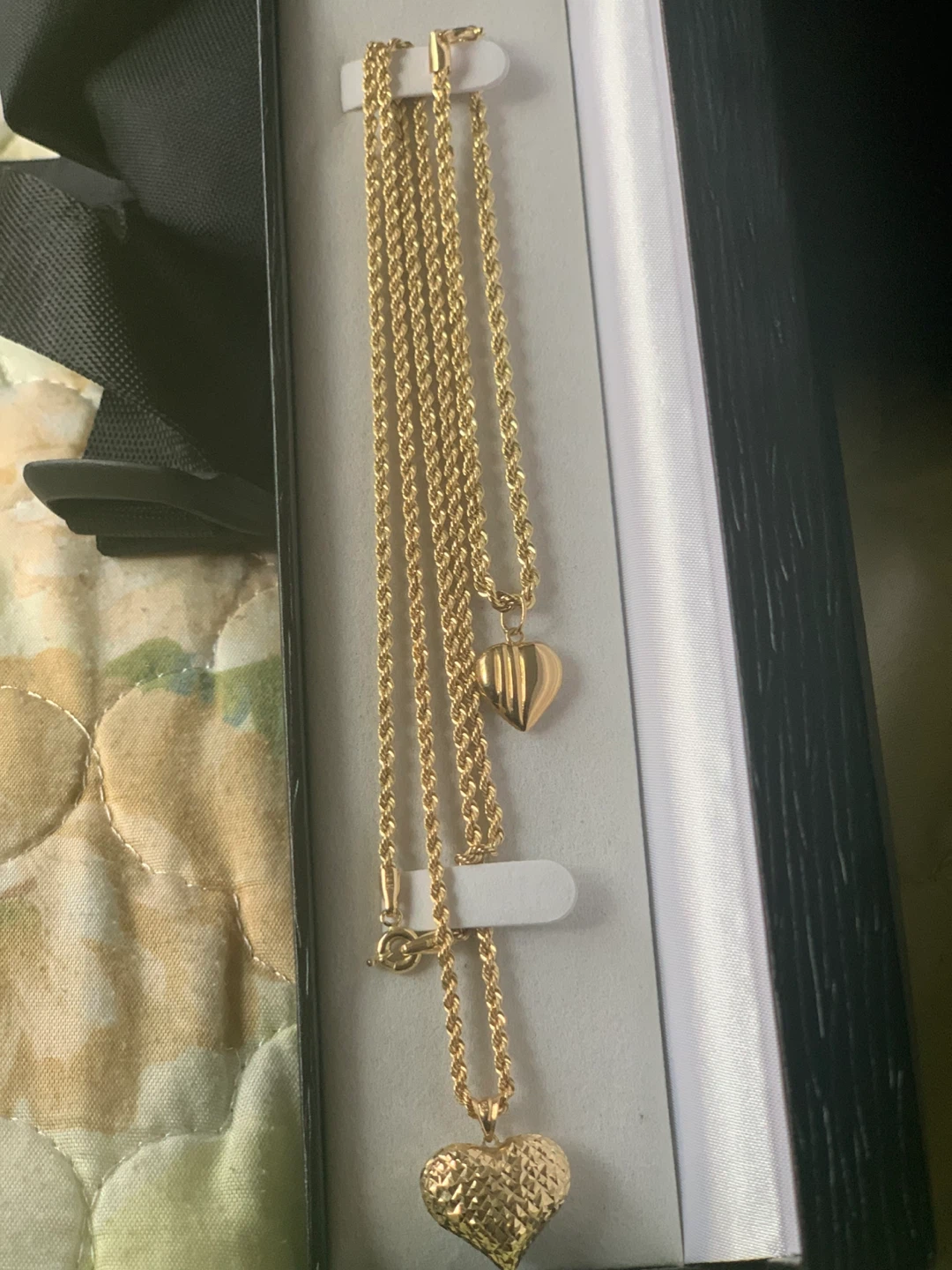 Gold Heart Pendant Necklace & Bracelet Set - photo 4