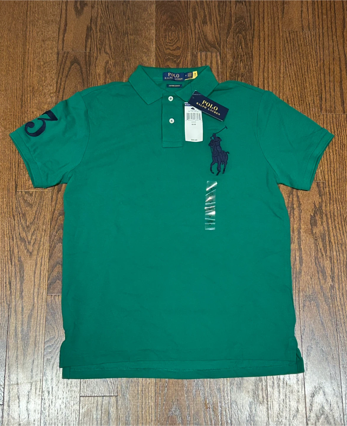 Polo Ralph Lauren Big Pony Mesh Custom Slim Fit Polo Shirt