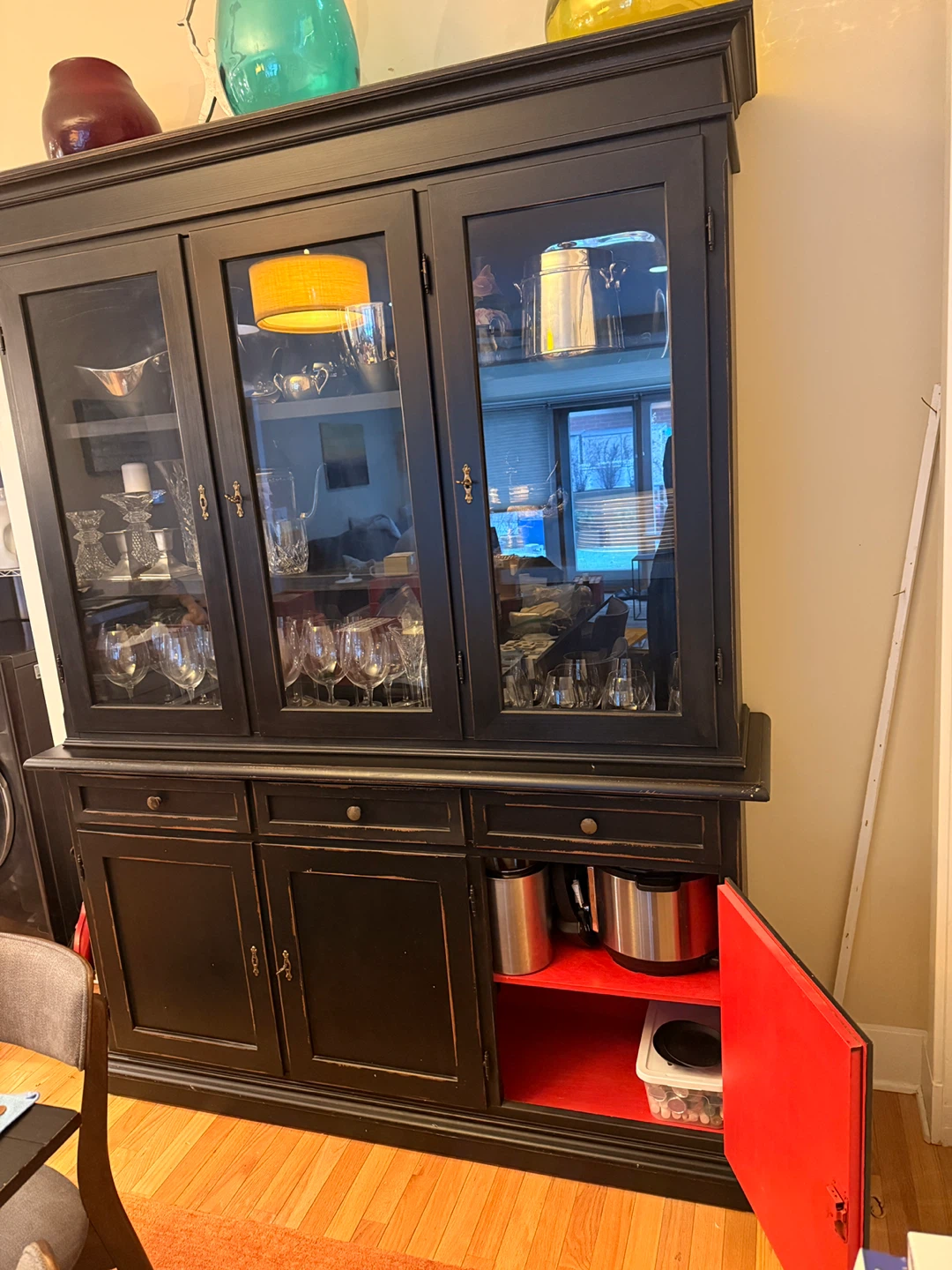 Crate & Barrel Verona Hutch & Buffet – Italian Solid Wood