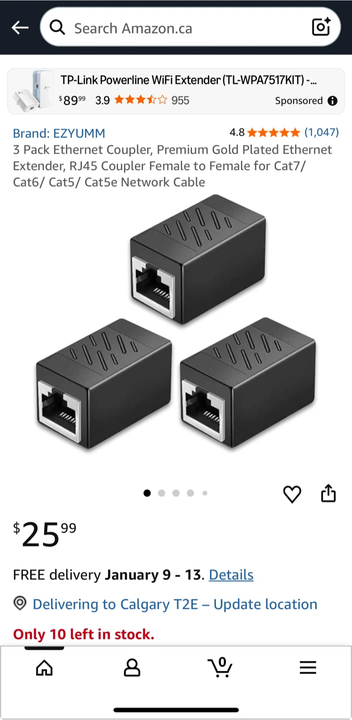 RJ45  for Cat7/ Cat6/ Cat5/ Cat5e Network Cable