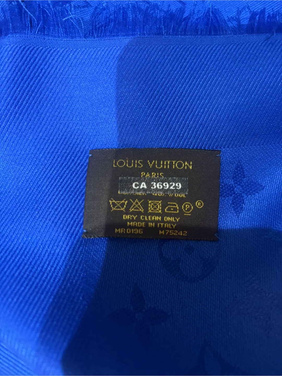Louis Vuitton Blue Scarf
