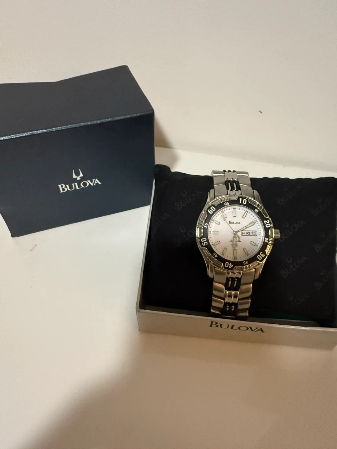 ⌚️BULOVA Marina Star Quatz 100m White Dial Diver Men’s Watch - photo 2