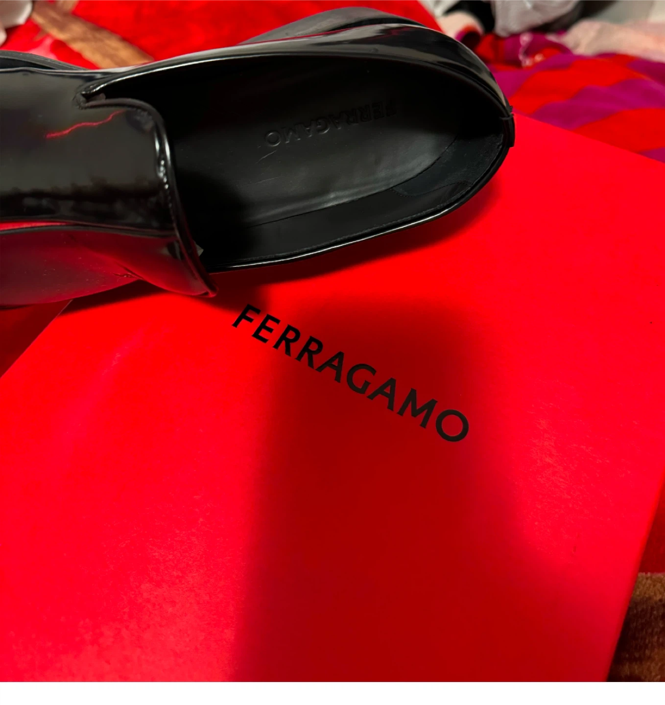 Ferragamo Black Patent Leather Loafers - photo 3