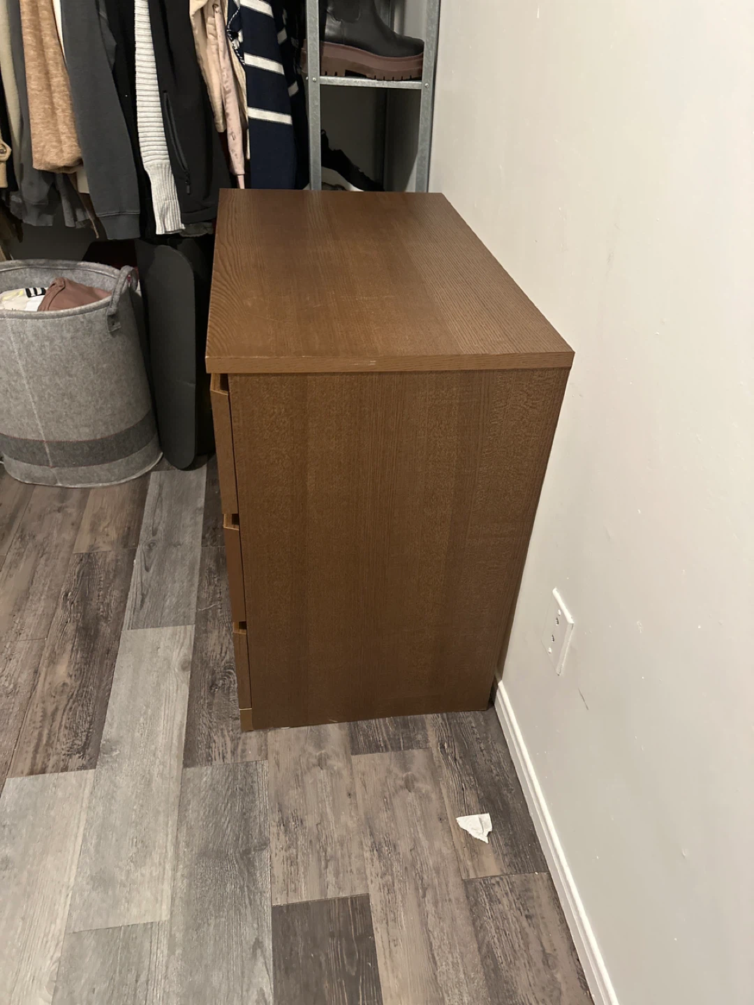 IKEA Brown 3-Drawer Dresser - photo 3