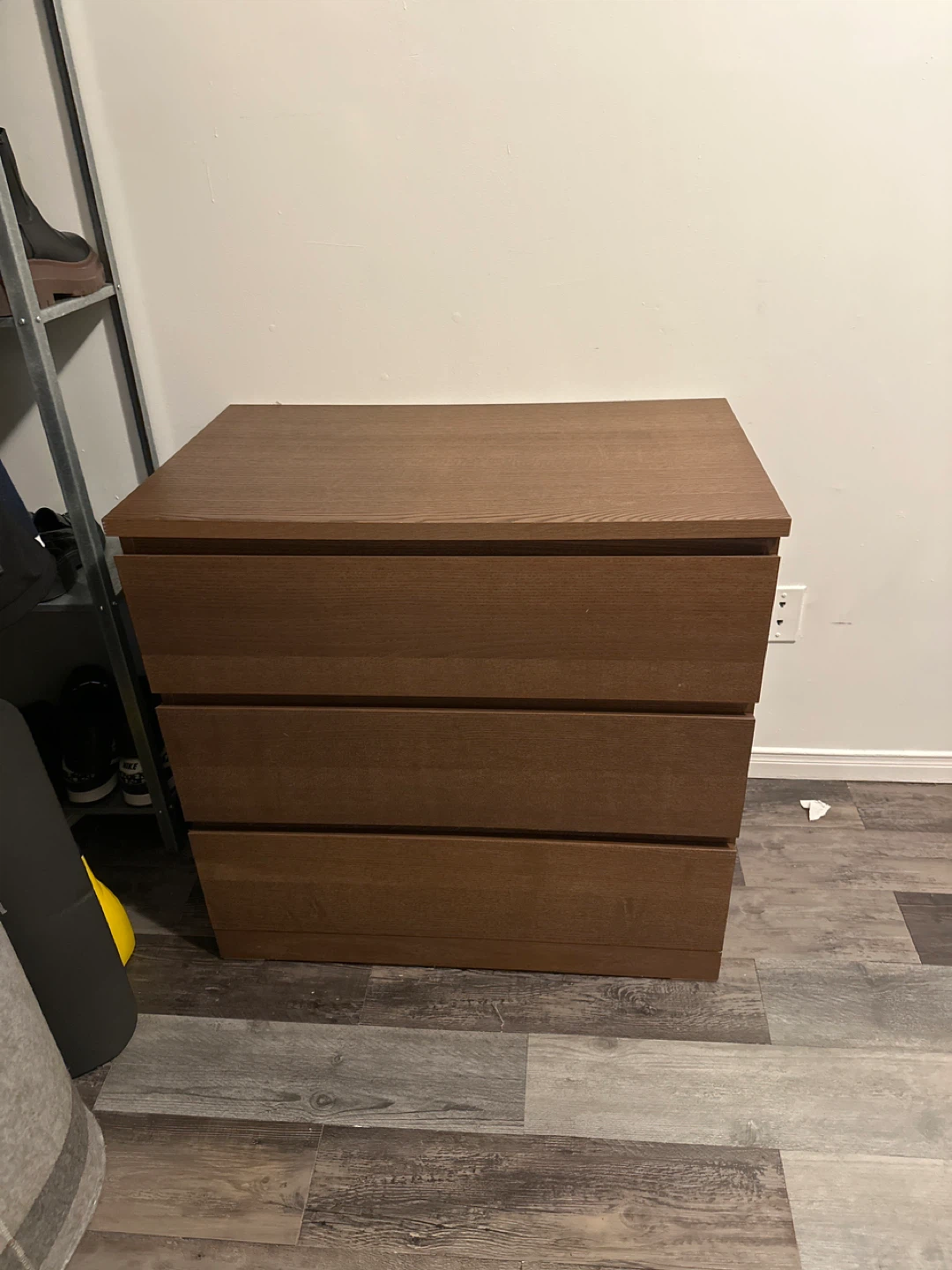 IKEA Brown 3-Drawer Dresser - photo 2