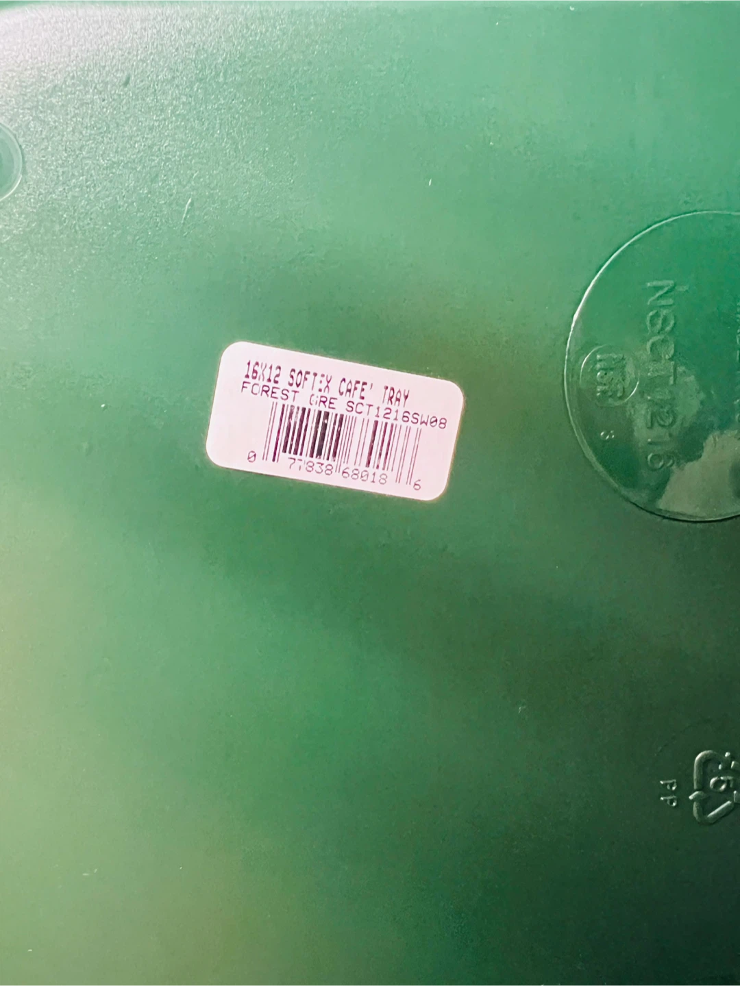 16/12 Softex Cafe Tray - Forest Green - photo 2
