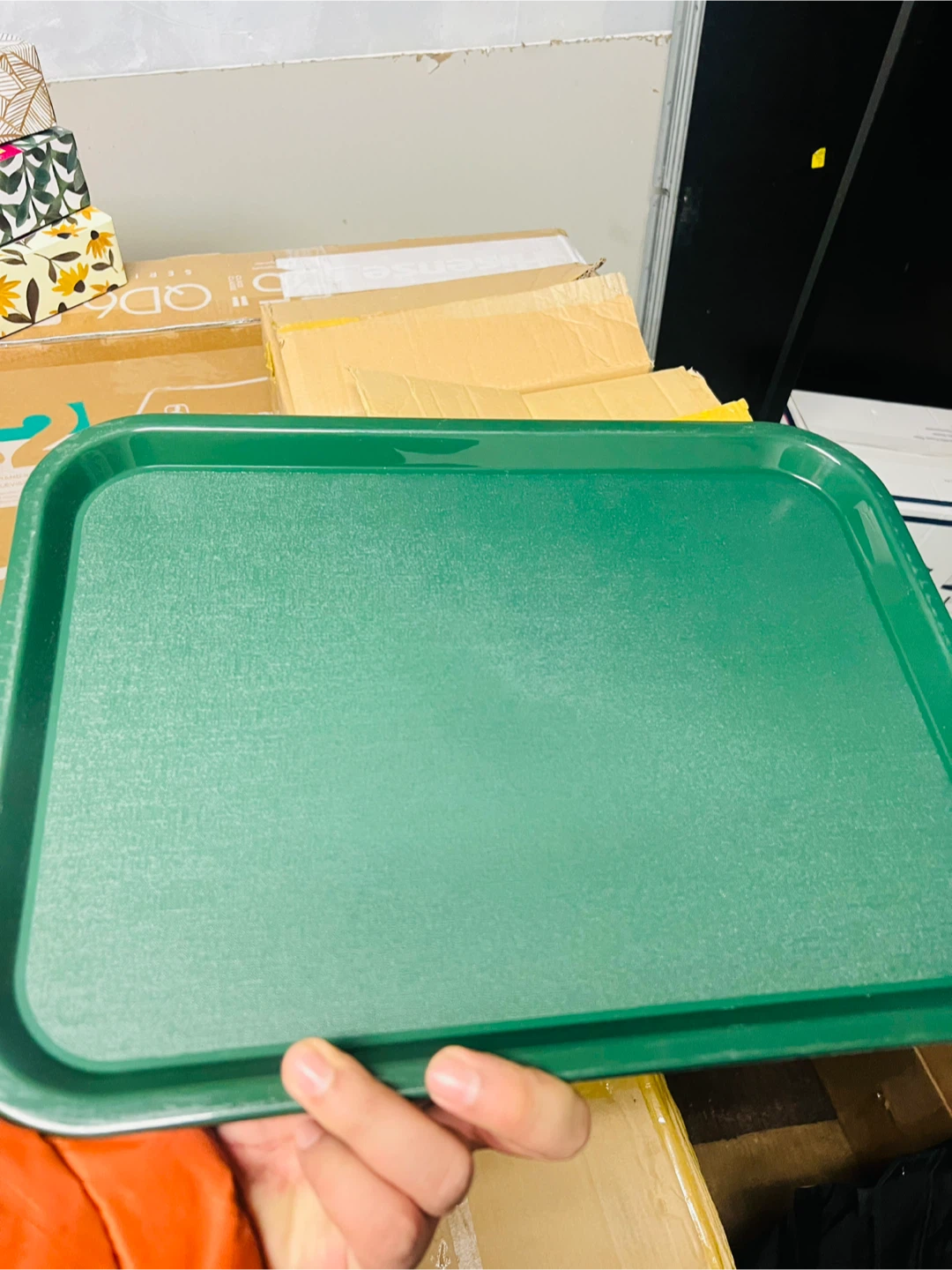 16/12 Softex Cafe Tray - Forest Green
