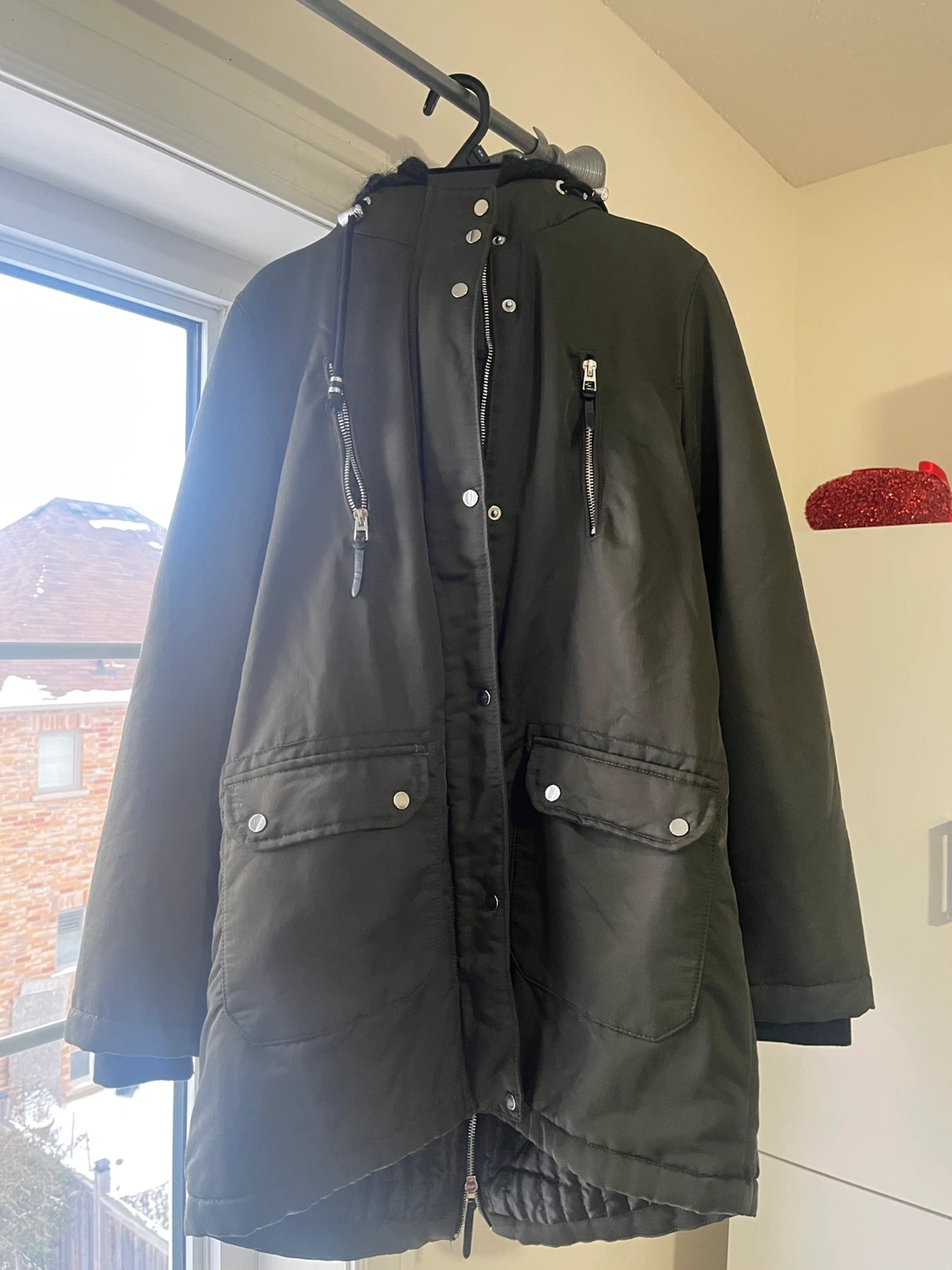 Olive Green Winter Jacket - Female