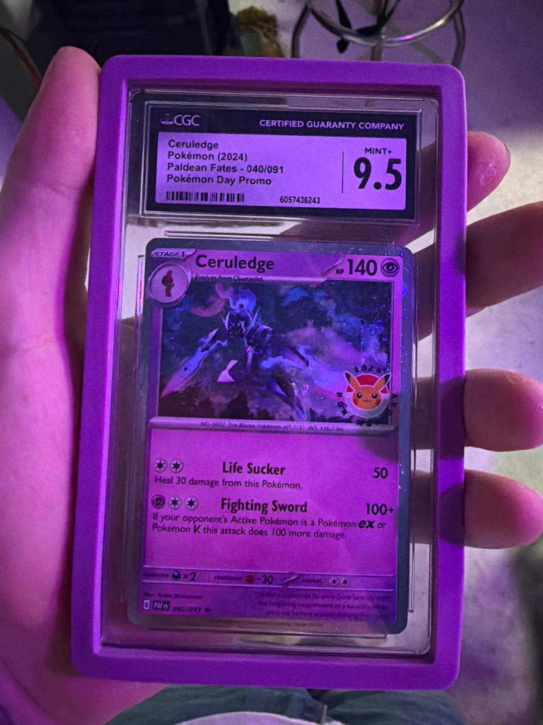 CGC Graded Ceruledge Pokemon Card - Mint+ 9.5