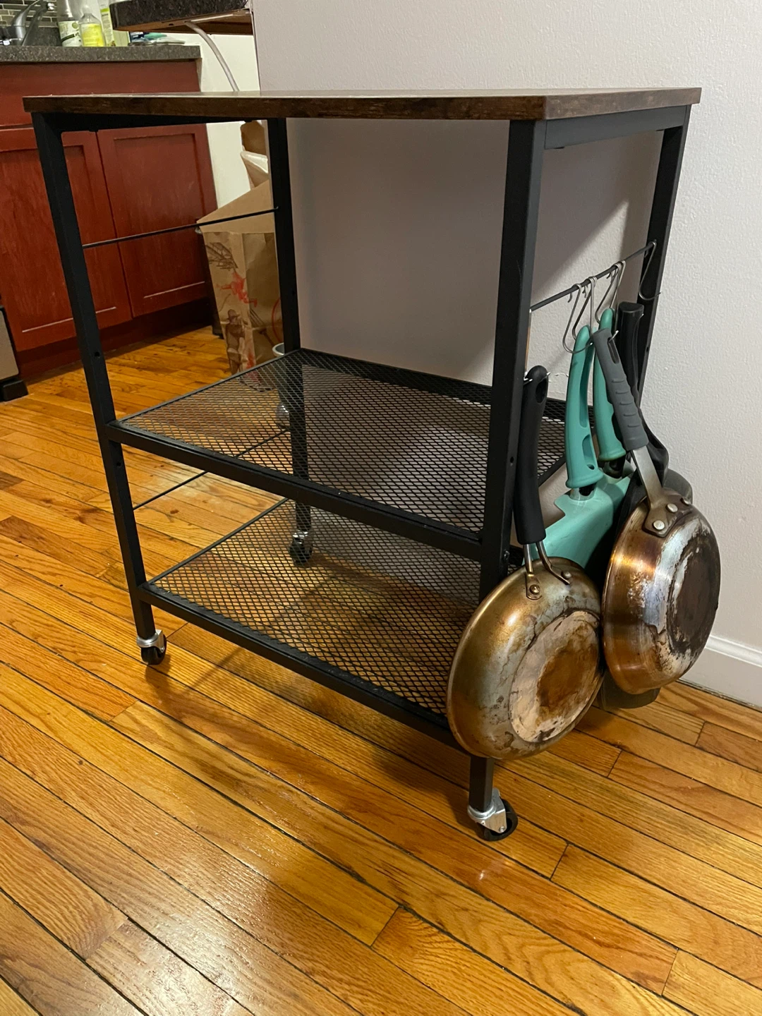 Kitchen Microwave Rack - Rustic Brown - photo 3