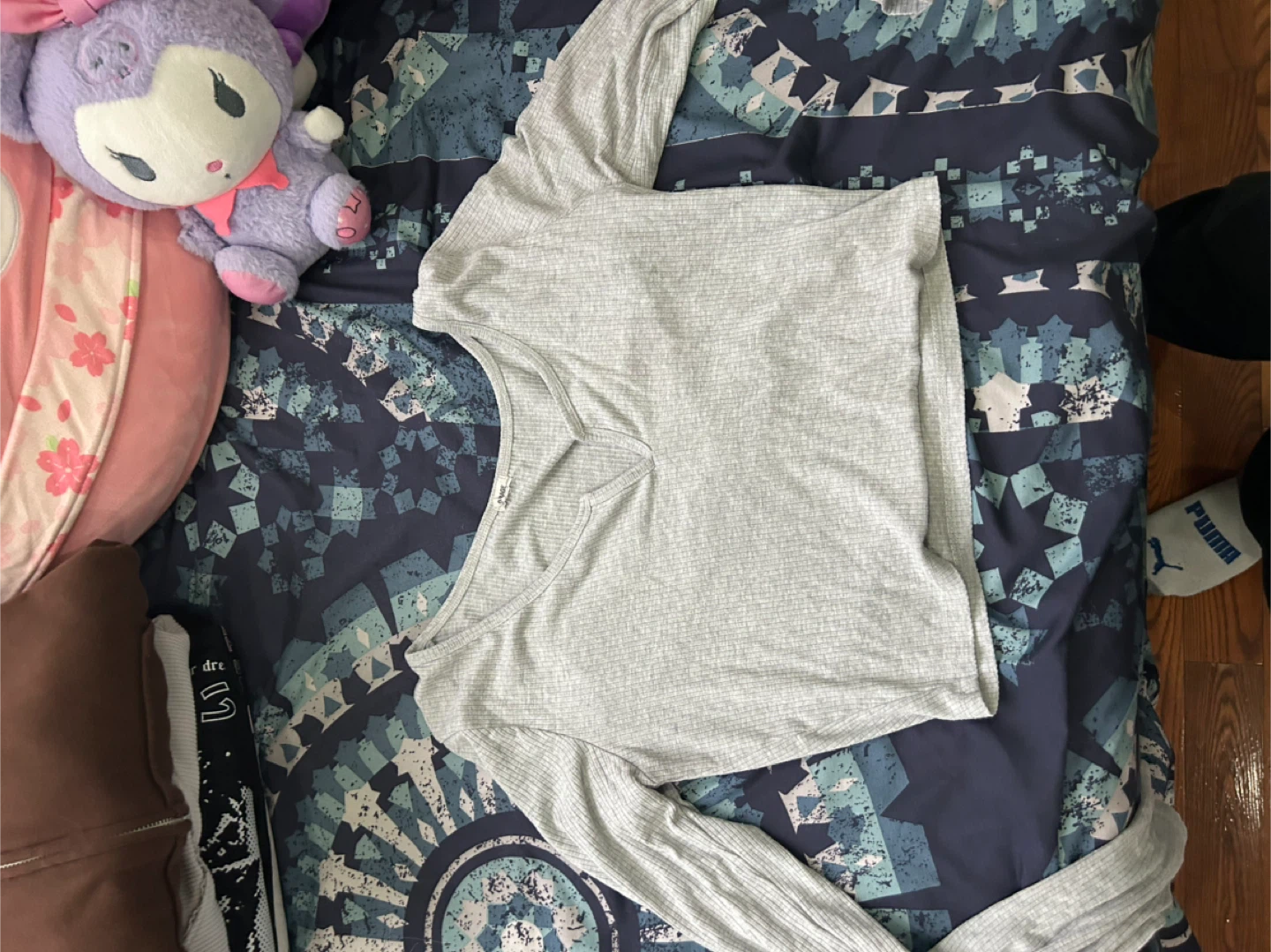 Garage Gray Long Sleeve Top