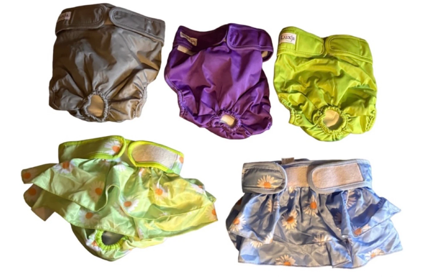 Bundle of Reusable Dog Bloomers / Diapers