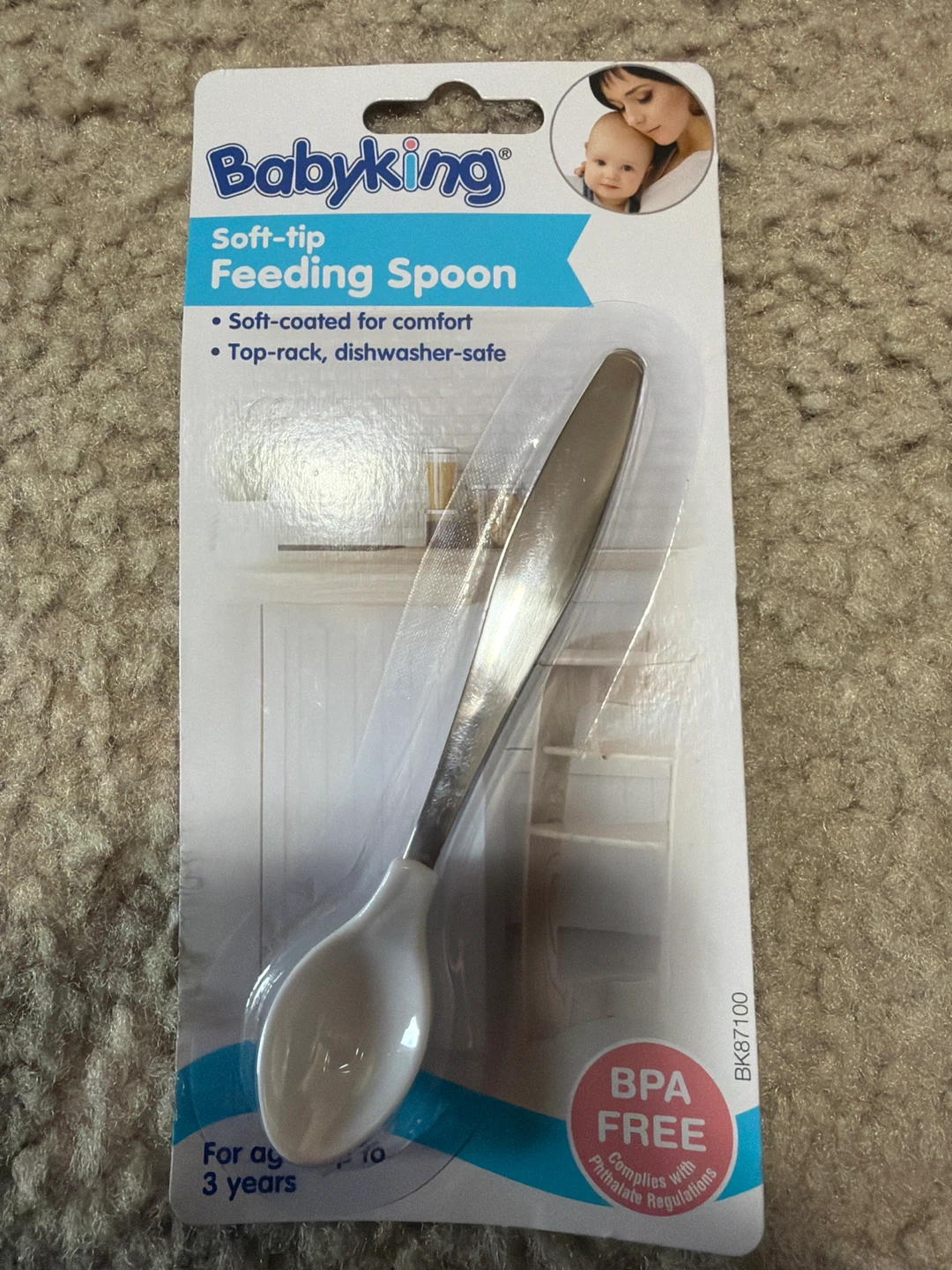 New Babyking Soft-Tip Feeding Spoon
