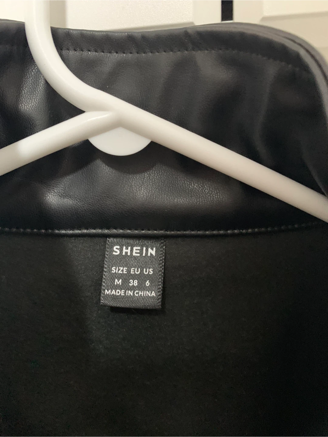 Shein Black PU Jacket New - Size S - photo 2