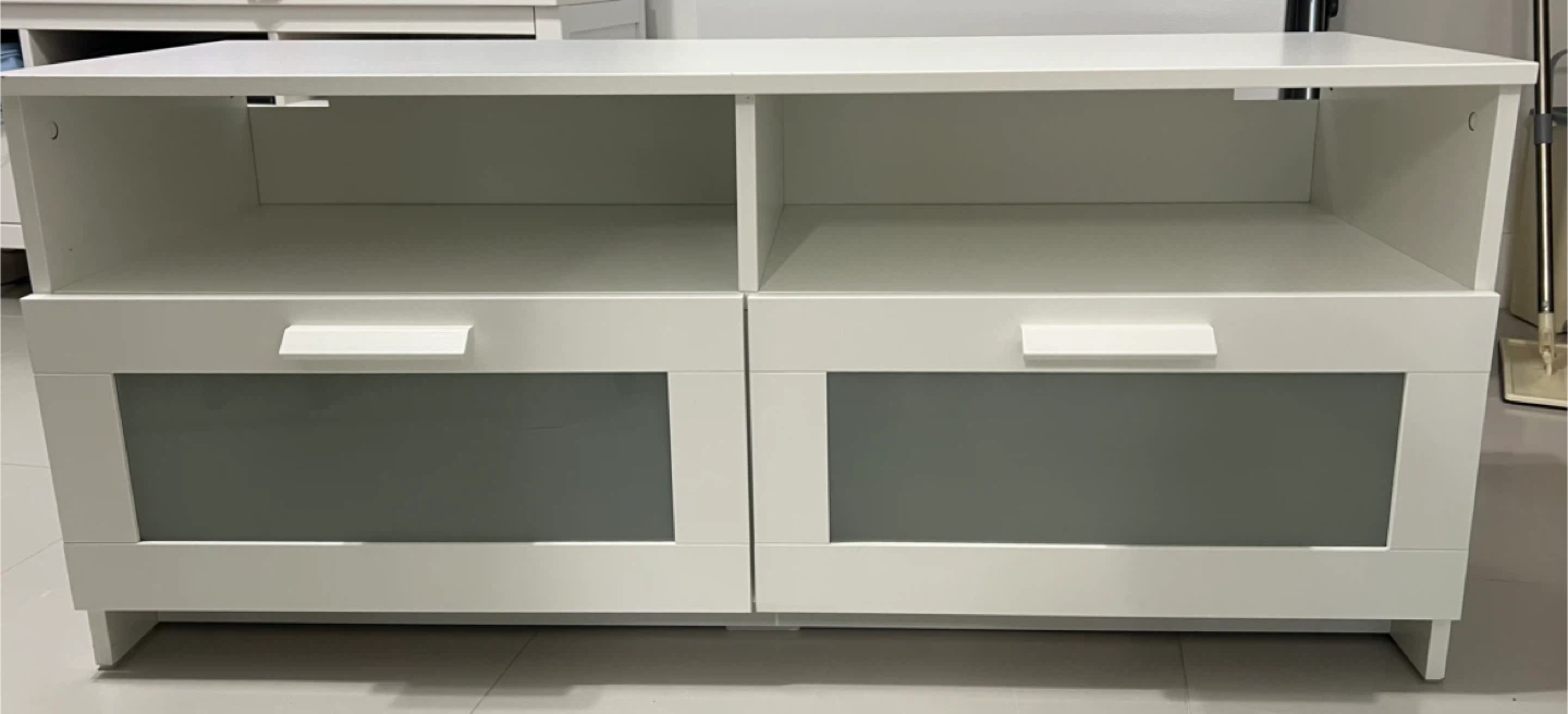 IKEA BRIMNES White TV Stand / Entertainment Unit