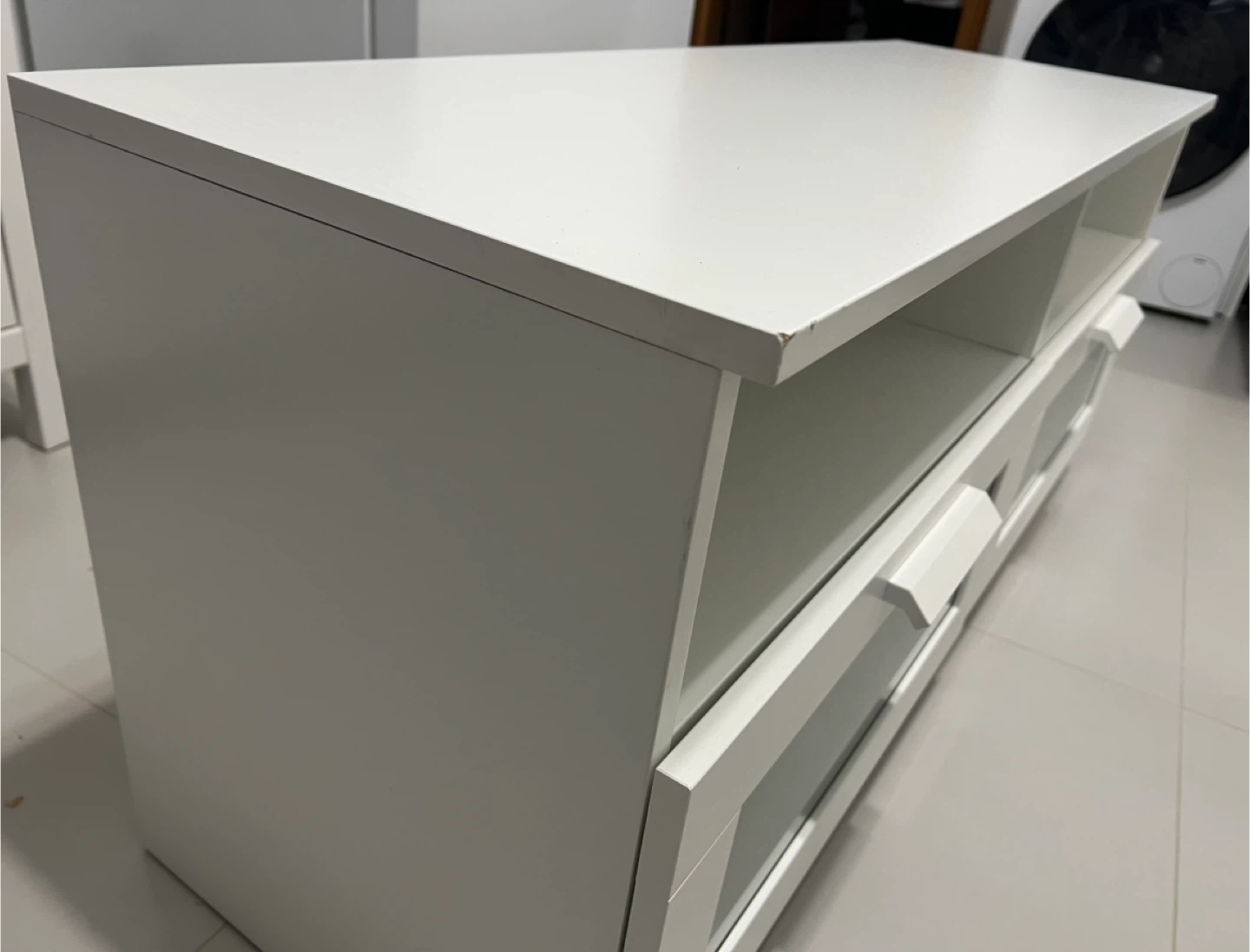 IKEA BRIMNES White TV Stand / Entertainment Unit - photo 2