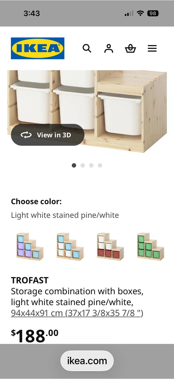 IKEA Trofast Storage Combination w/ Boxes - photo 5