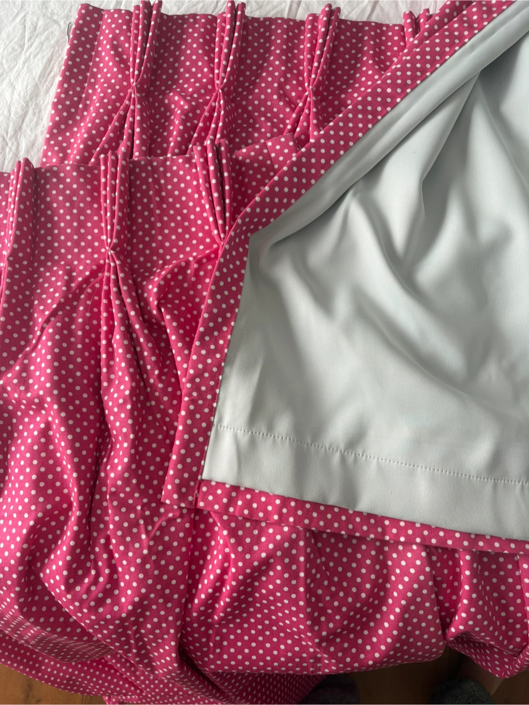Pink Polka Dot blackout curtains - photo 4