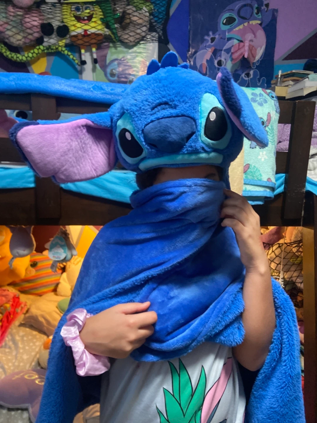 Disney Stitch Hooded Blanket