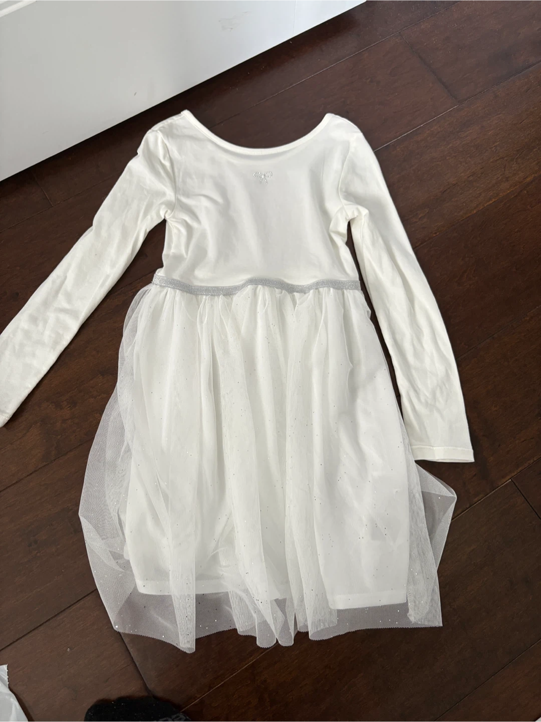 White Long Sleeve Dress H&M size 6-8