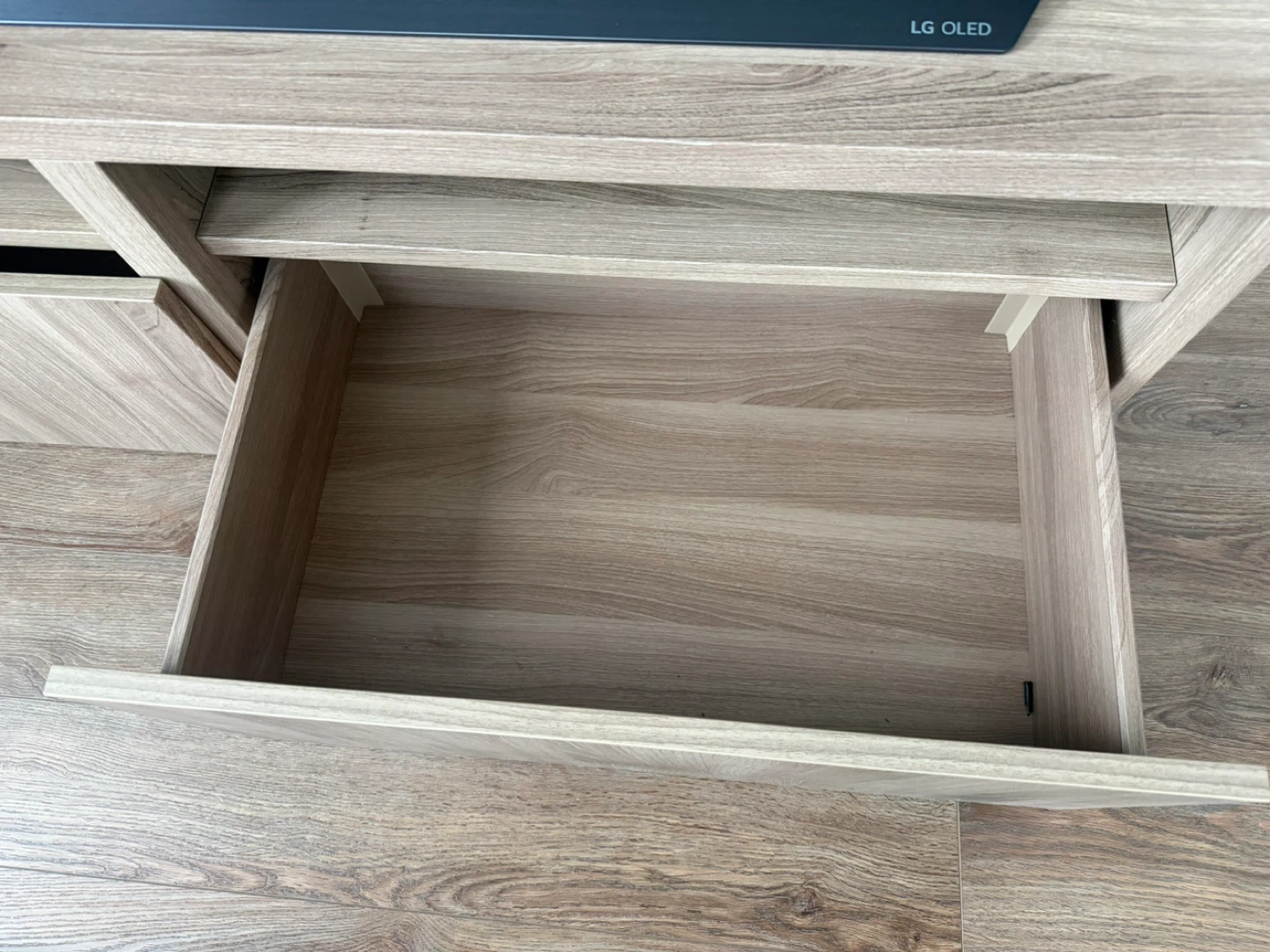 Wooden IKEA TV Stand with Storage - photo 3
