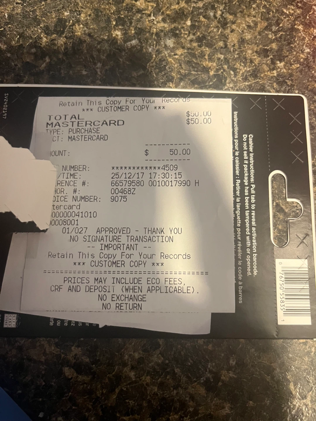 Winners & Shoppers Drug Mart Christmas Gift Cards - photo 2