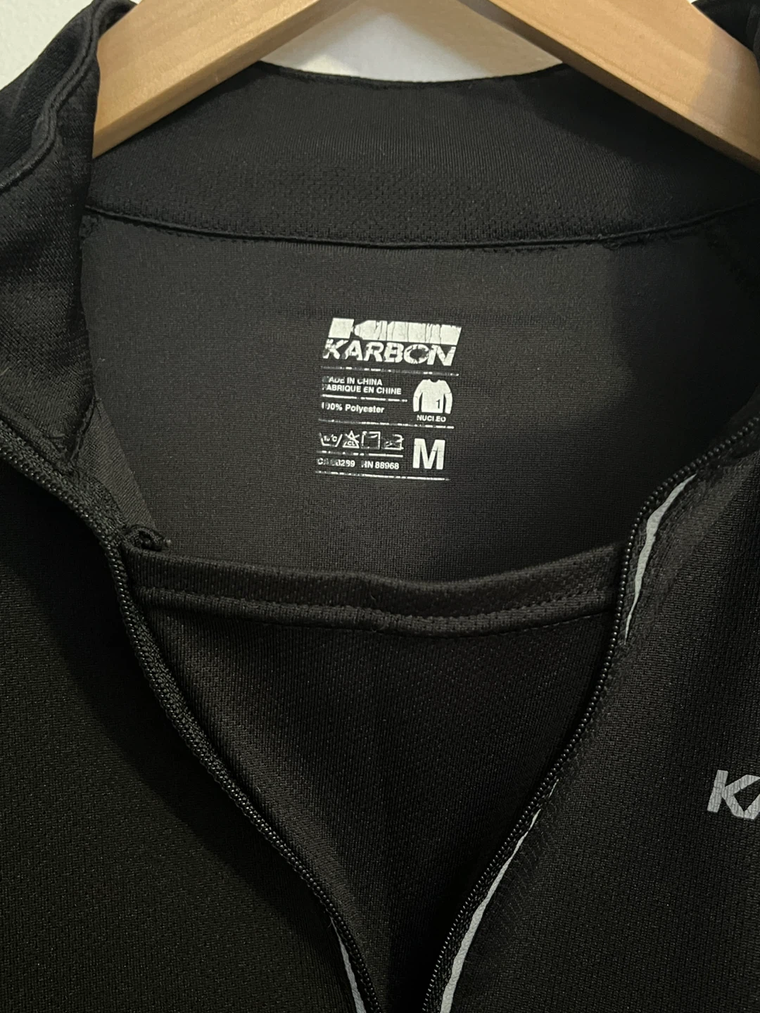 Karbon Black Zip Pullover - Size M - photo 3