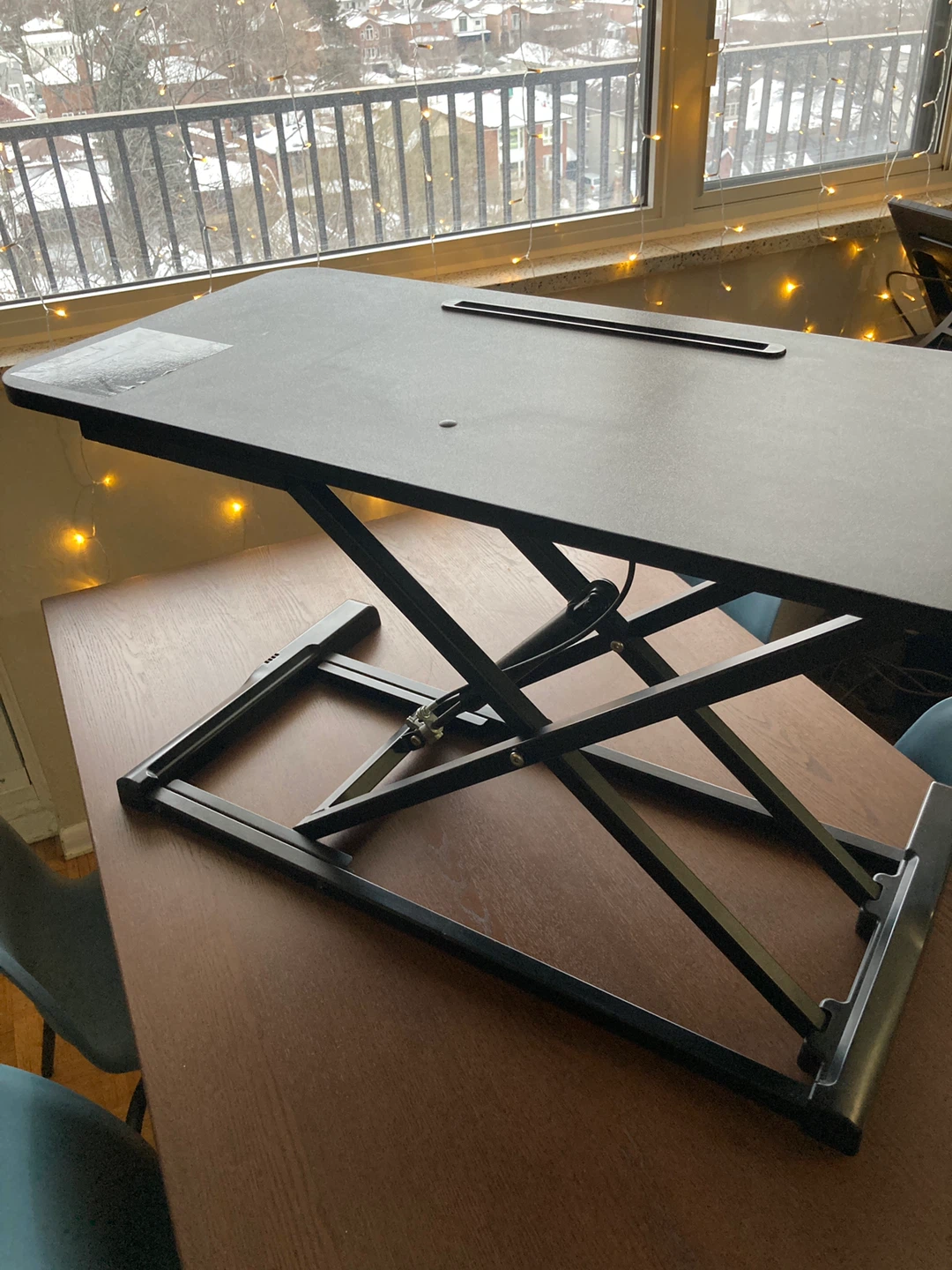 VIVO Black Height Adjustable 32 inch Standing Desk Converter - photo 4