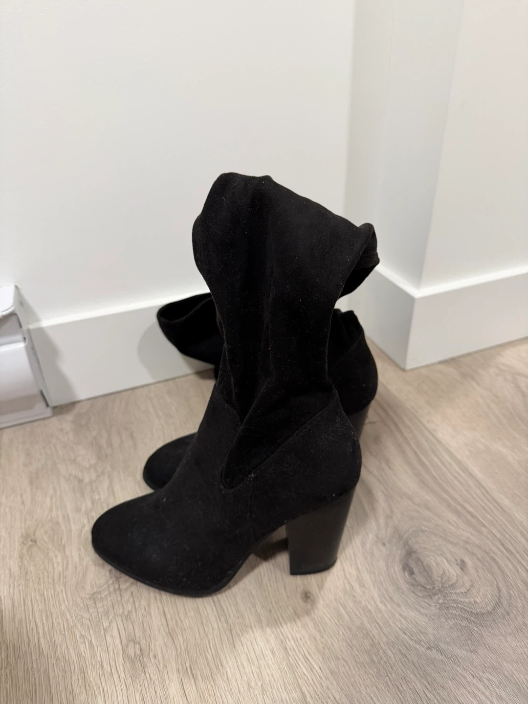 Black Thigh High Boots