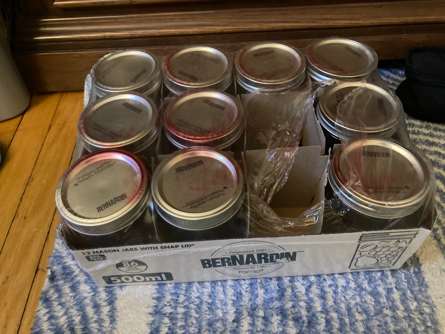 NEW Bernardin 500ml Mason Jar Lids (10 Pack)