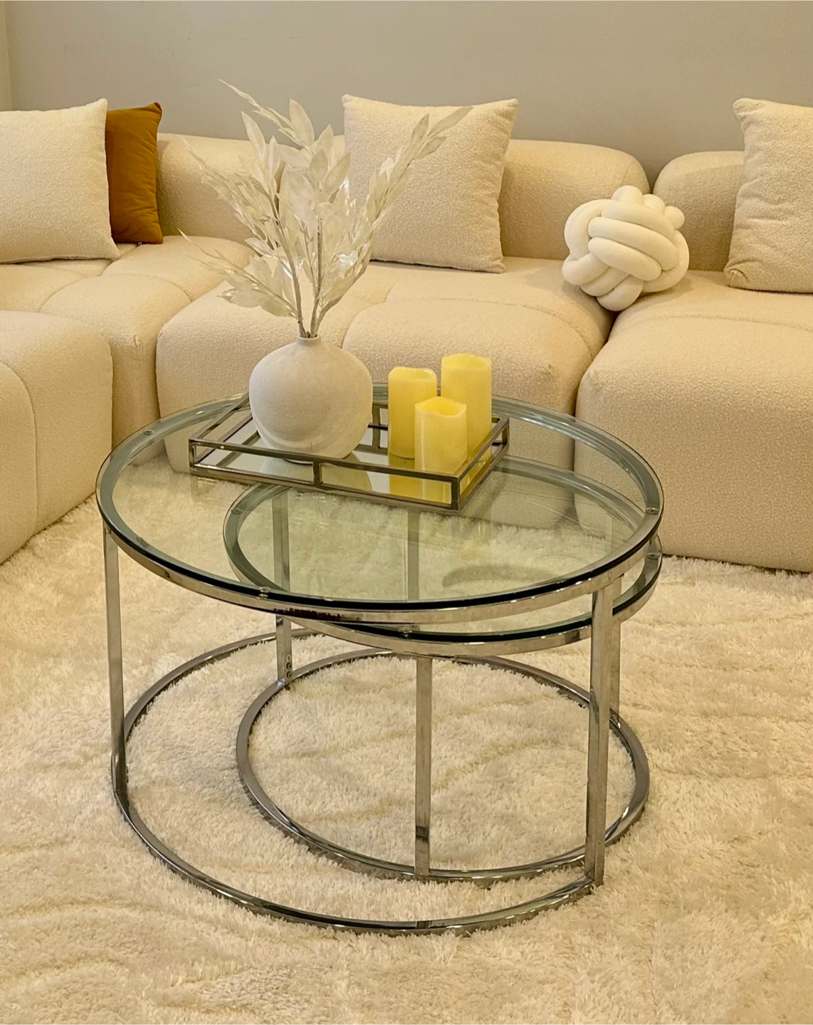 Nesting chrome Coffee Table - photo 5