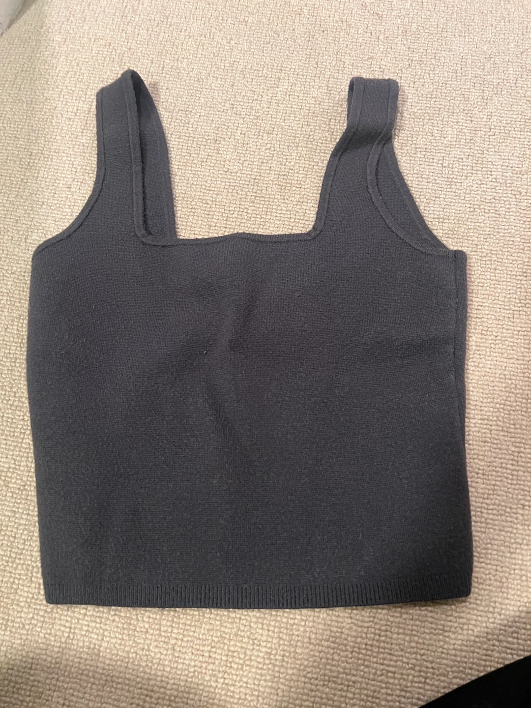 Grey Abercrombie & Fitch Knit Tank - Size S