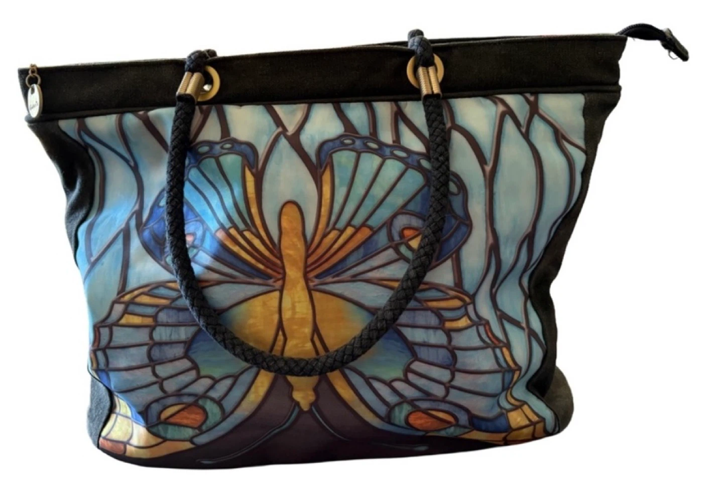 🦋 CAMINO Butterfly Handbag – Stained Glass Style