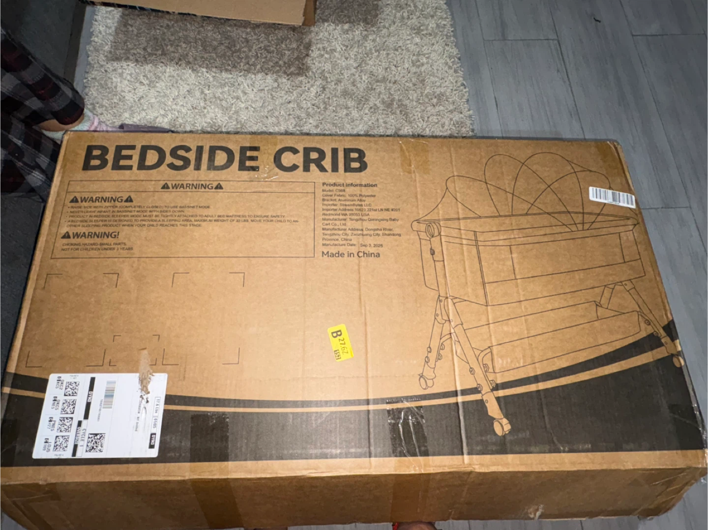 Bedside Crib - Great Condition!