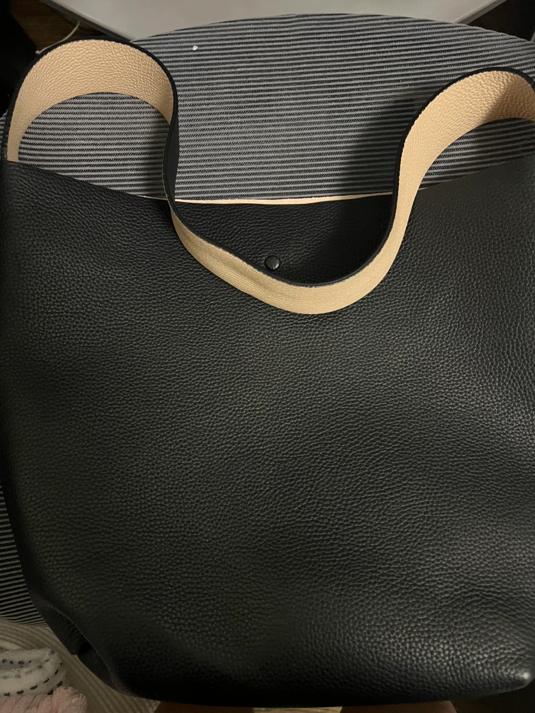 Cuyana Leather Tote Bag - Black - photo 3