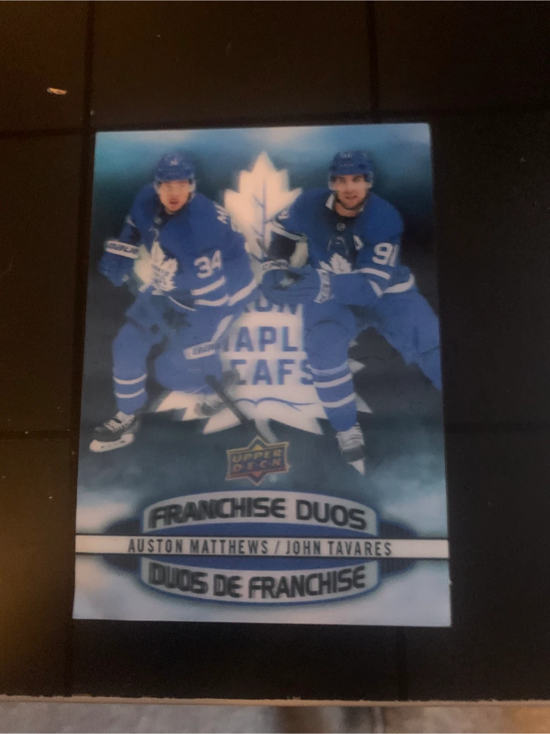 Upper Deck Auston Matthews/John Tavares Franchise Duos Card