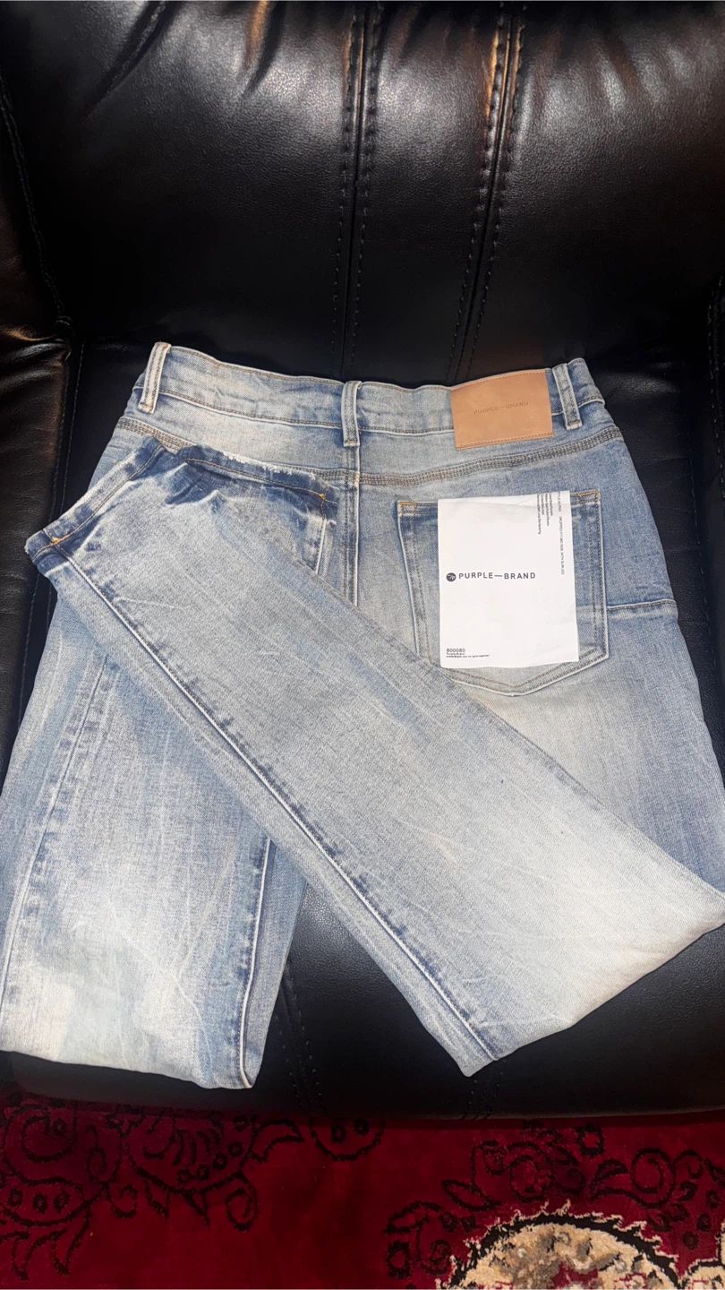 purple jeans size 30 - photo 2