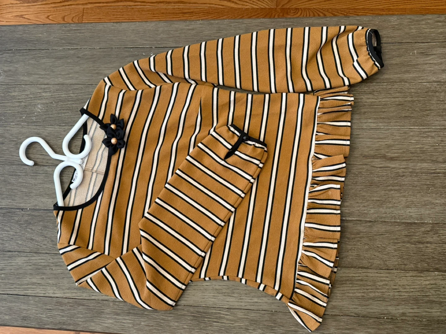 Object striped long sleeve top - size 10