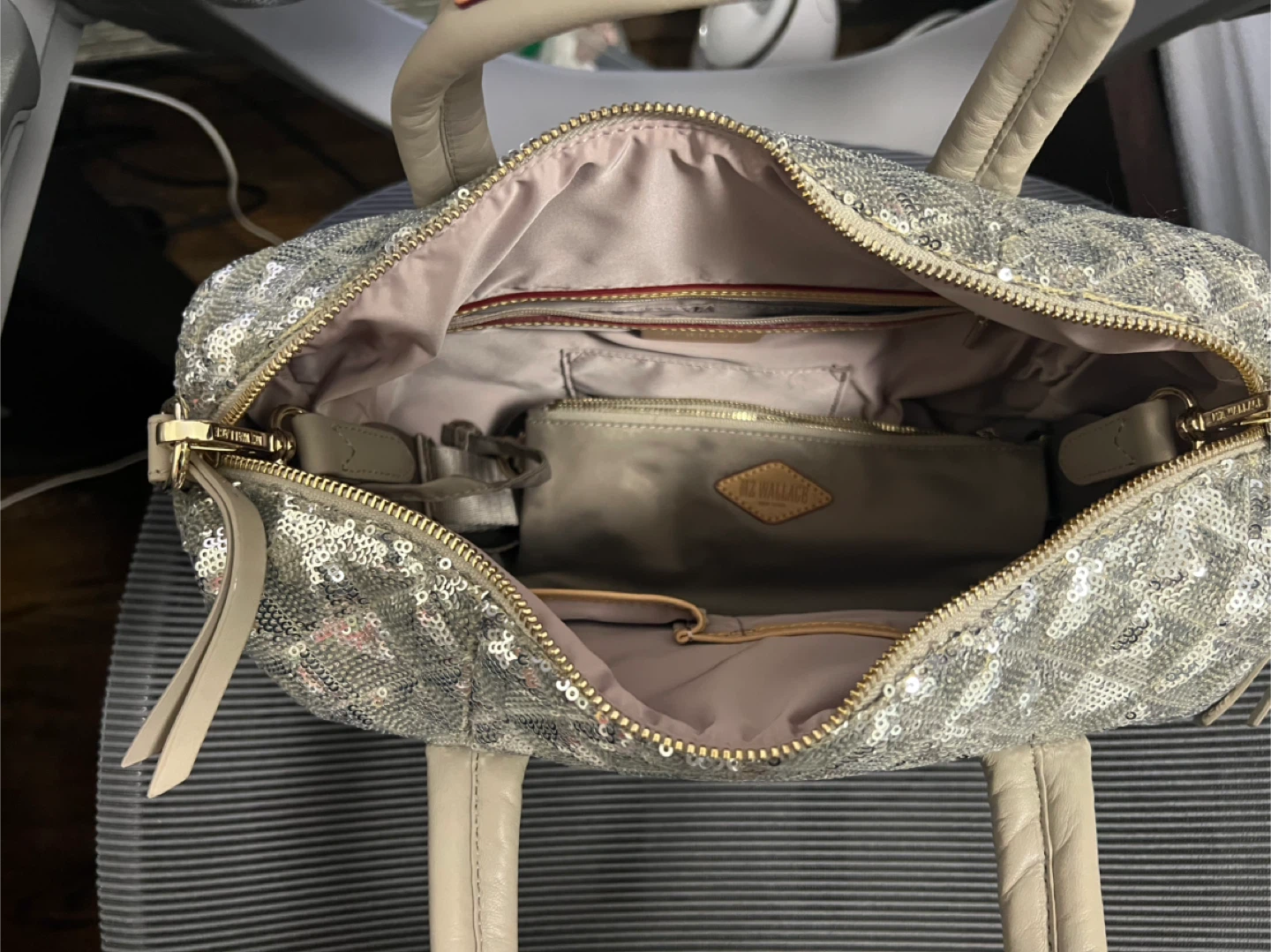 MZ Wallace silver sequin satchel - photo 2