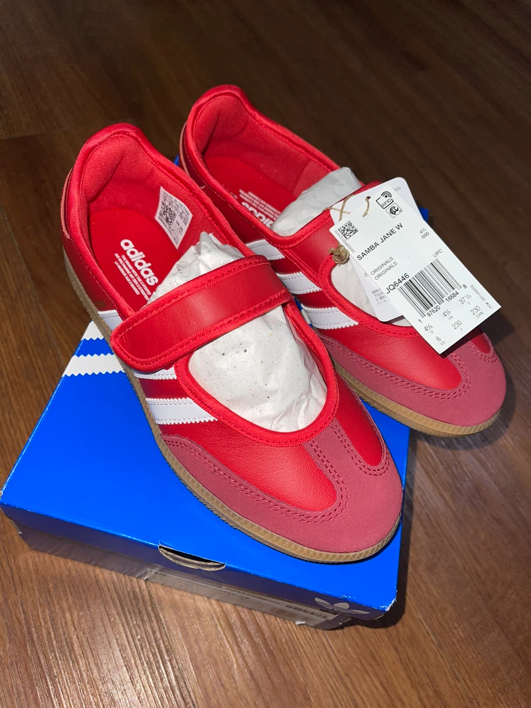 Adidas Samba Jane Red Size 6 Women's