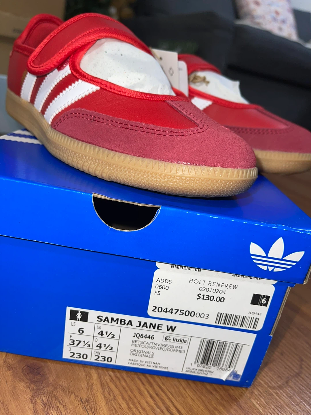 Adidas Samba Jane Red Size 6 Women's - photo 5