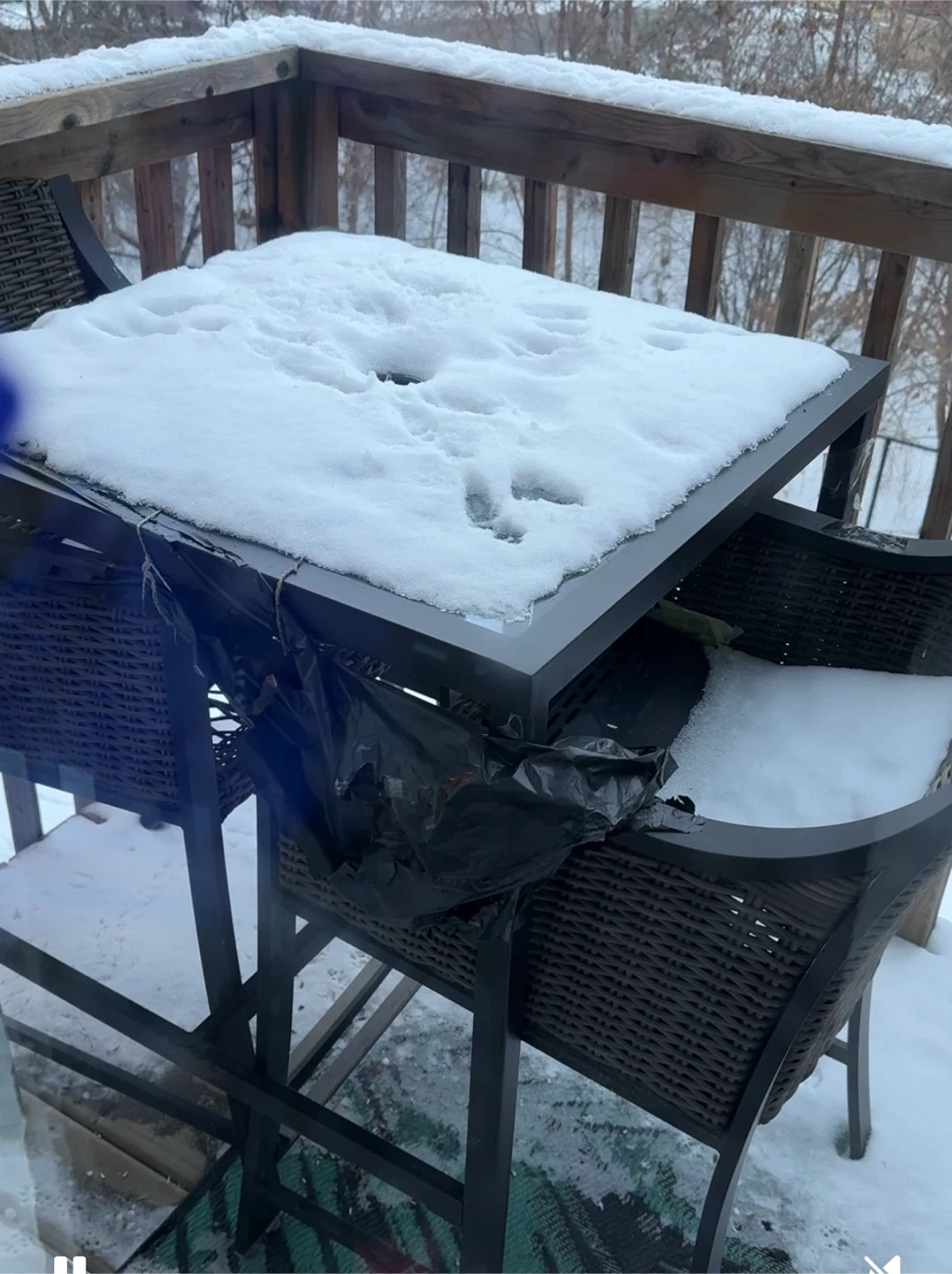 3 piece patio high table set