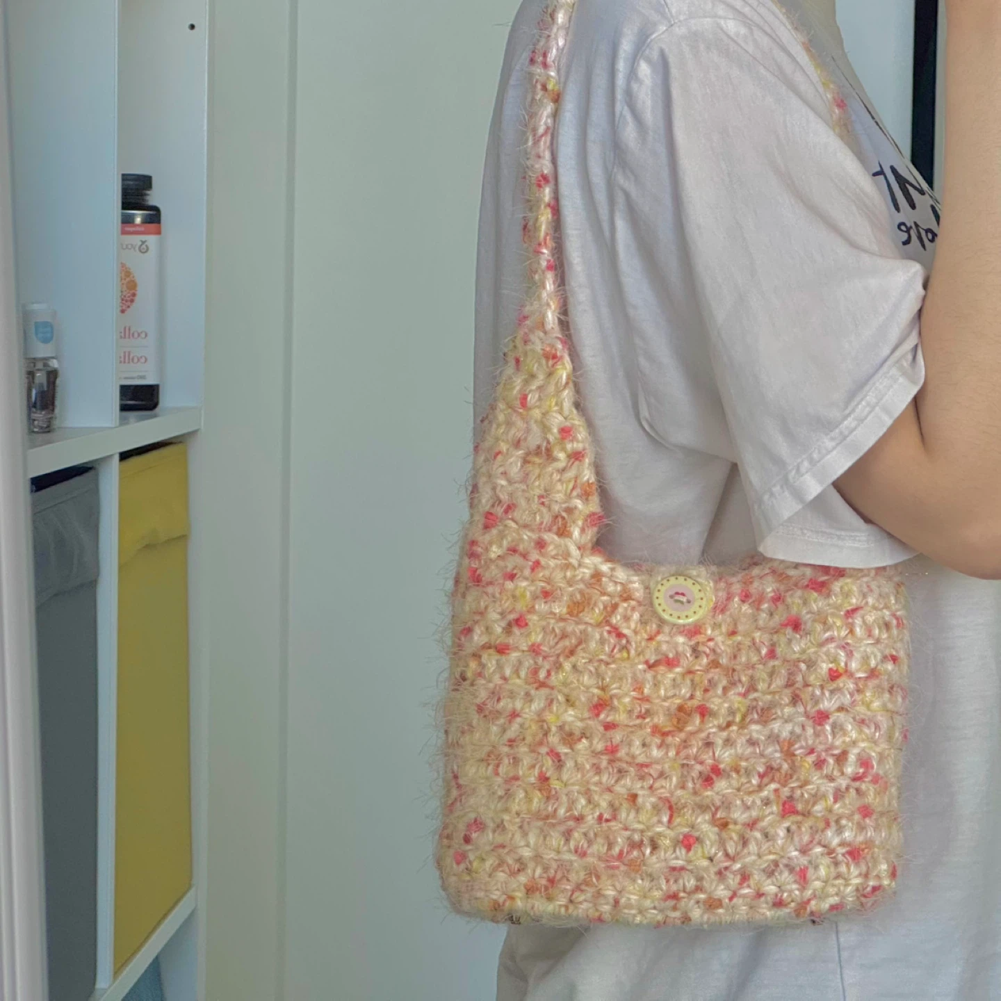 100% handmade shoulder bag
